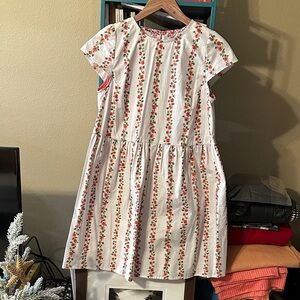 Vintage Floral fabric short cottagecore cotton Women’s Dress